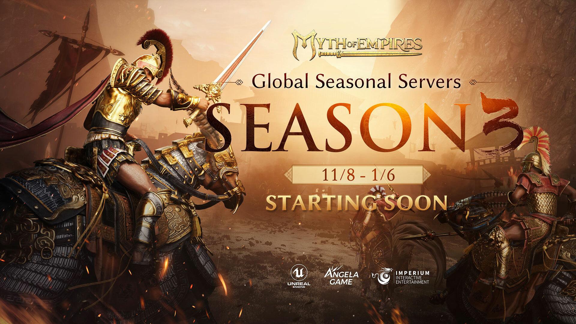 Myth of Empires Season 3 Starts November 8!